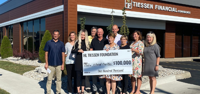 HL Tiessen Foundation Donates $100,000 To Our Community