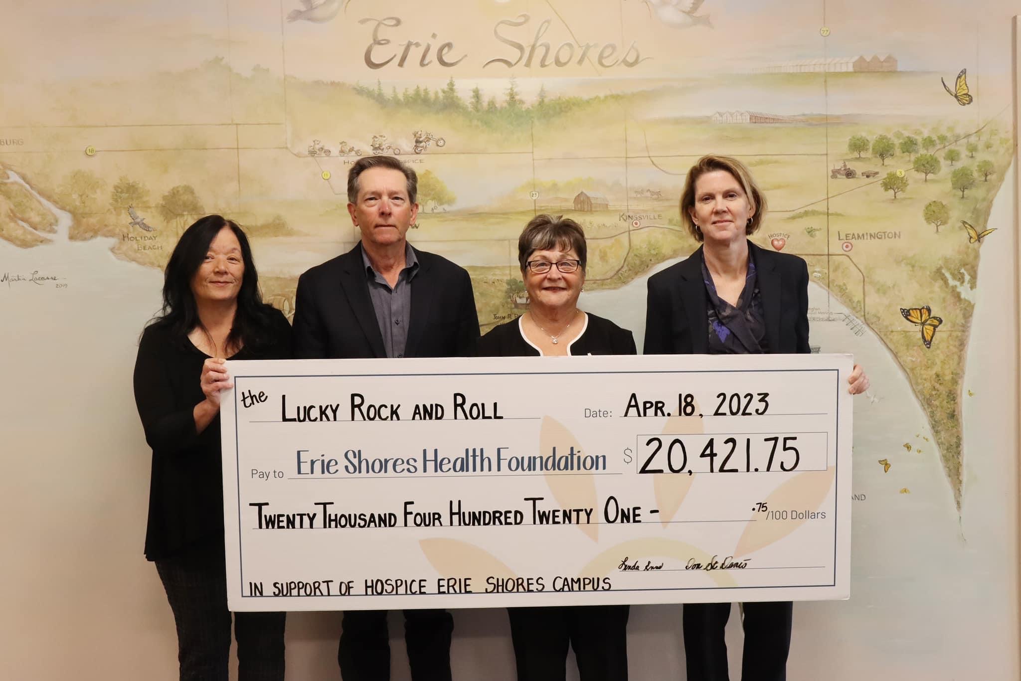 The Lucky Rock and Roll Raises A $20,421.75 Pot of Gold for The Hospice, Erie Shores Campus